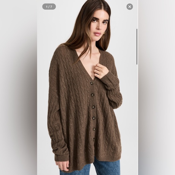 Reformation Giusta Cardigan Color: Dachshund Size: XS. Worn once. - Picture 1 of 6